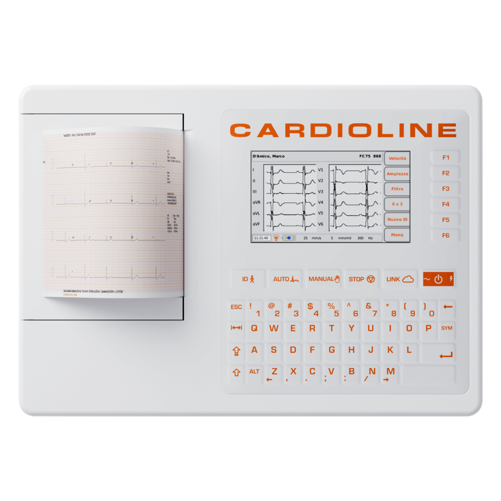 ECG en reposo Cardioline ECG100+